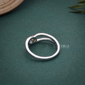 แหวนหมั้นของผู้หญิง14KT ที่สง่างามสีขาวทองมีสไตล์ทันสมัยแยกก้านเพชรสีเหลืองตัดสวยงามตามธรรมชาติสำหรับงานแต่งงาน - Product Image 4