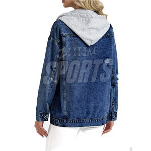 Veste à capuche de couleur unie pour femmes de vente chaude pour l'hiver Logo imprimé sur le devant respirant pour la meilleure vente - Product Image 2