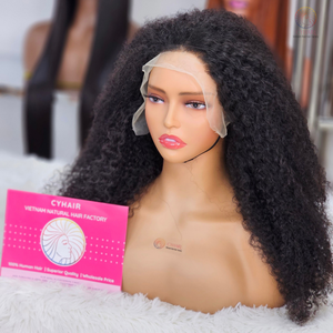 Venta al por mayor 13X4 Full para pelucas frontales de encaje para mujeres negras Glueless onda profunda frente rizado crudo vietnamita onda natural - Product Image 2