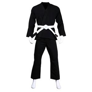 Último diseño de alta calidad precio barato tela de algodón uniforme de Judo con mangas completas uniforme de Color personalizado para adultos uniforme de judo - Product Image 4