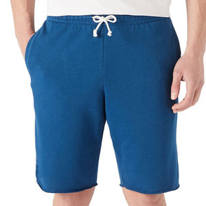 Shorts Bermuda unisexes décontractés d'été respirants à taille haute avec poches, en coton/polyester uni, séchage rapide, cordon de serrage personnalisé pour homme - Product Image 1