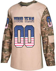 Nuevo 2022, venta al por mayor, UNIFORMES DE EQUIPO, camisa de Hockey, sublimación personalizada, estampado de camuflaje sublimado, camisetas de hockey sobre hielo - Product Image 4