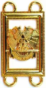 OEM Design 32nd Degree Scottish Rite Chain Collar Embroidery Crafts Premium Quality Black Velvet Gold Plating Low MOQ <b>Needlework</b> - Product Image 5