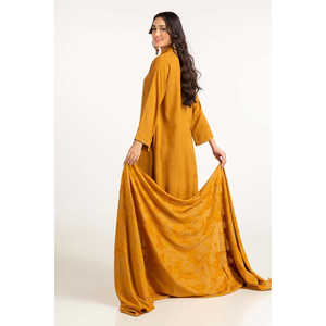 Camisa Informal de Viscosa Acrílica Teñida con Dupatta de Jacquard de Terciopelo GLM-23-56 para la Temporada de Otoño - Product Image 5