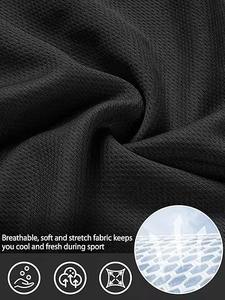 Short d'entraînement pour hommes 100% coton séchage rapide léger respirant confortable extensible anti-rides course à pied Jogging gymnastique exercice - Product Image 6