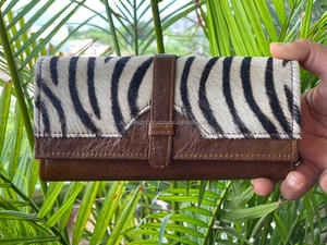 Hecho a mano Animal de piel carteras de cuero de las mujeres con estilo de cuero embrague tarjeta titular de la cartera - Product Image 6