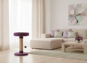 เสาข่วนเล็บคุณภาพสูง Amistar "Purple Wonder" สำหรับแมวทุกสายพันธุ์และทุกขนาด - Product Image 3