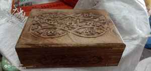 Boîtes en bois sculptées à la main sur mesure avec arbre de vie et sculptures Om idéales pour la revente par les magasins à domicile - Product Image 2