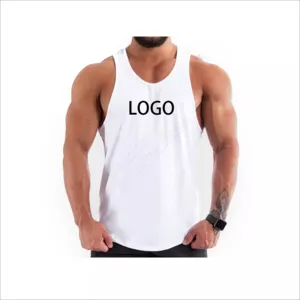 Toptan spor giyim erkek sıcak satış antrenman kıyafeti özel stringer erkek tank üstleri vücut geliştirme fitness