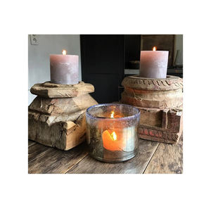 Portavelas de madera de hierro de Metal Vintage hecho a mano de alta calidad diseños personalizados decoración Interior del hogar - Product Image 1