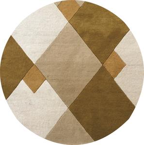 Alfombra de lana de diseño abstracto moderno de lujo hecha a mano por artesanos indios para interiores elegantes para el hogar - Product Image 4