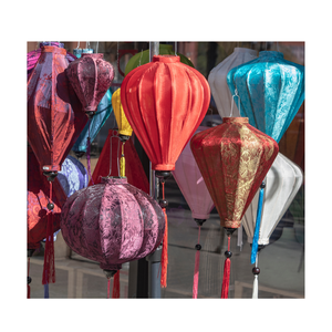 Decorative <b>Lantern</b> Bamboo Silk <b>Lantern</b> Outdoor Hanging, Traditional Bamboo Hanging Silk <b>Lanterns</b> Decoration For Sales - Product Image 1