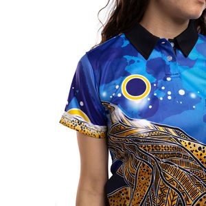 Camiseta Polo Sublimada para Mujer a Bajo Precio, Camiseta Polo Sublimada de Verano Informal de Manga Corta, Tejido de Punto Suave para Adultos - Product Image 5