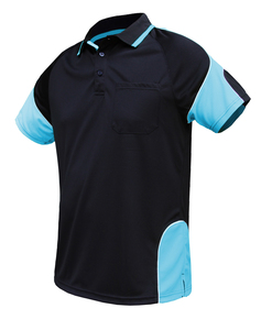 Polo pour homme noir haute visibilité respirant 100% polyester réfléchissant vêtements de travail de sécurité construction haute visibilité travail d'hiver - Product Image 6