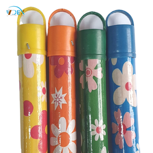 Quantité en vrac manche de balai en bois enduit de PVC articles ménagers colorés pour la maison et le jardin exportation balais et pelles à poussière - Product Image 4