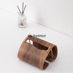 กล่องใส่กระดาษทิชชูไม้ทำมือระดับพรีเมียม ลายดอกไม้สลัก ดีไซน์หลากหลายรูปทรง-มีสไตล์สำหรับใช้ในบ้านทุกวัน - Product Image 5