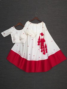 Dewbest — vêtements de soirée de styliste, en coton lourd avec miroir en papier, travail et couture, tenue de mariage, lehngha choli, nouvelle collection - Product Image 4