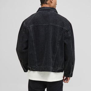 Veste en jean délavée sur mesure pour hommes veste respirante avec logo brodé de détresse personnalisé OEM/ODM très vendu - Product Image 6