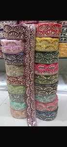 ผ้าลูกไม้ปักลายผ้าฝ้ายละเอียดอ่อนสำหรับตัดเย็บและตกแต่งผ้าตาข่ายผ้าโปร่งนุ่มมีหลายสี - Product Image 5