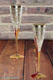 Designer Brass <b>Wine</b> <b>Goblet</b> Handmade Engraved Chalice Vintage Metal Cup Classic Drinking Glass Elegant Barware Wedding Gift Decor - Product Image 3