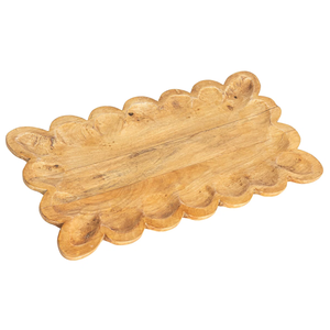 100% plateau en bois Portable de meilleure qualité écologique pour servir du café thé plateaux de cuisine polyvalents naturels Logo personnalisable - Product Image 2