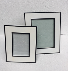 Marco de Fotos Moderno de Lujo, Impermeable, con Incrustaciones de Hueso, Impresión Personalizada, Tallado a Mano, con Franjas Blancas en Forma de Media Luna - Product Image 3