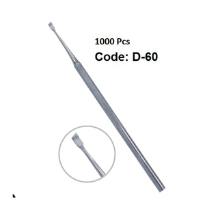 Logo personnalisé argent coudé carré plat poussoir à cuticules professionnel en acier inoxydable poussoir à cuticules pour ongles fabricant personnalisé - Product Image 2