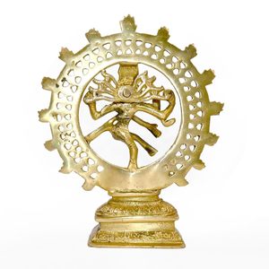 Meilleure qualité finition antique laiton Nataraja symbole de l'énergie cosmique pour salle de méditation et espace Pooja de l'exportateur indien - Product Image 3