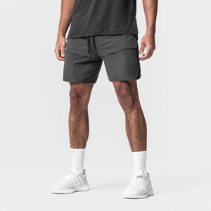 Pantalones cortos deportivos informales transpirables sólidos de malla de secado rápido para hombre de verano logotipo personalizado liso teñido Spandex/poliéster DDP envío - Product Image 2