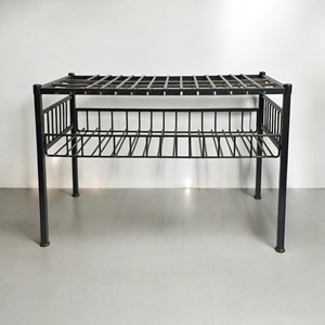 Glass Spice RackNew Design Metal Instalación rápida Desplegable 2 niveles Gabinete de cocina Estantes de almacenamiento - Product Image 5