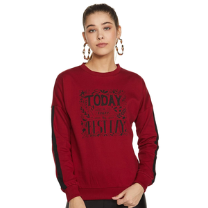 OEM diseño personalizado impreso Slim Fit cuello redondo sudadera de las mujeres de la temporada de invierno sudaderas con capucha casuales para las mujeres - Product Image 5