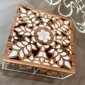 Elegant Vintage Wood Mother of Pearl Chocolate <b>Boxes</b> with Acrylic Luxury Products Mother of Pearl <b>Candy</b> <b>Boxes</b> Arabian Holiday - Product Image 5