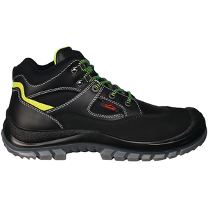 Bottes de sécurité en cuir tibétaines S3 EN20345 Taille 42 Noir/Vert néon - Pour le travail et les activités de plein air Produit Remisberg - Product Image 2
