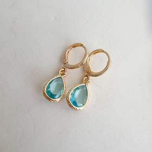 Pendientes de Cristal Azul Claro en Forma de Lágrima, Plata de Ley 925, Chapados en Oro de 18K, Certificados por IGI, Joyería de Regalo, Chapados en Rodio - Product Image 5