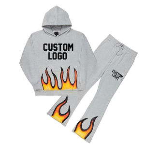 2025 pantalons évasés personnalisés pour hommes des meilleurs fabricants de vêtements du Pakistan lavage à l'acide Vintage pour survêtement de jogging en coton imprimé bouffant - Product Image 2