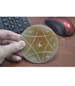 ที่รองแก้วทำจากเขาควายธรรมชาติ งานแฮนด์เมด สไตล์เรียบง่าย อุปกรณ์เสริมสำหรับเครื่องดื่ม คุณภาพสูง - Product Image 5