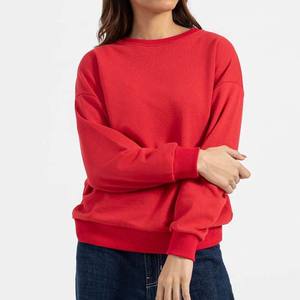 Sudaderas con Capucha para Mujer, Color Rojo, Estilo Holgado, Fabricación Personalizada OEM, Alta Calidad, Ropa de Calle de Invierno - Product Image 1