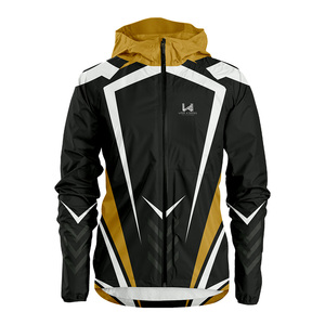 Veste coupe-vent décontractée unisexe en nylon 100% personnalisée, à capuche, de haute qualité, séchage rapide, imperméable, respirante, motif personnalisé - Product Image 4