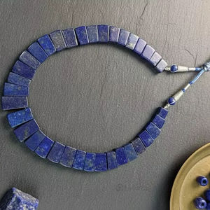 Collar de Cuentas de Lapislázuli Natural de Estilo Clásico AAA, Elegante Gargantilla para Bodas y Fiestas - Product Image 3