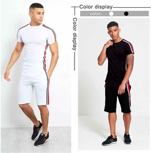 Ensemble deux pièces surdimensionné pour homme, respirant et thermique, style urbain, grande taille, avec short, séchage rapide - Product Image 5