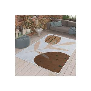 Tapis en polyester imprimé numérique doux motif feuille rose couloir carré rectangle moderne fabriqué à la machine pour chambre à coucher salon adolescent - Product Image 3