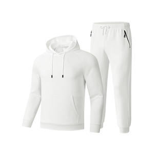 2025 personnalisé Streetwear pantalons de survêtement et sweat à capuche 2 pièces ensemble surdimensionné survêtements unisexe poids lourd ample Fitness porter des ensembles de survêtement - Product Image 1