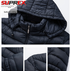 <b>Mens</b> Lightweight Hooded Puffer <b>Jacket</b> with Fur Trim Warm Quilted Insulation Windproof Water-Resistant Design for Cold Weather - Product Image 5