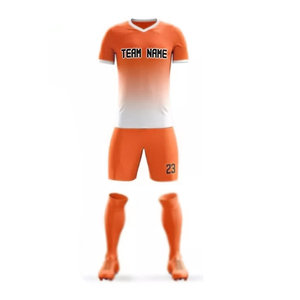 Conjunto de uniformes de fútbol para hombres adultos-100% poliéster Jersey de manga corta de secado rápido Nombres de equipos personalizables Tecnología de corte automatizado - Product Image 2