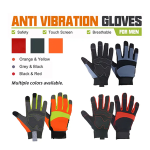Guantes de alta visibilidad para Uso General Guantes de alta visibilidad Guantes DE SEGURIDAD reflectantes con revestimiento de goma antideslizante duraderos - Product Image 6
