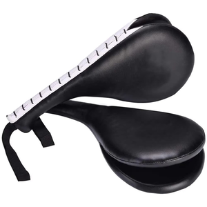 Equipo de entrenamiento de calidad superior Cuero PU Punch Pads Par Rendimiento Kickboxing Sparring Mitts MMA Boxing Training Paddles - Product Image 1