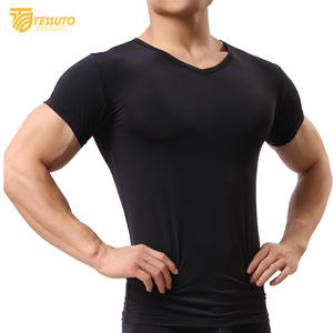 Vêtements de jogging hommes Gym Sports été à manches courtes Compression T-Shirt vêtements de course Yoga Fitness serré haut actif pour hommes - Product Image 3
