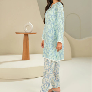 Conjunto Casual de 2 Piezas Shalwar Kameez para Mujer, Diseño Personalizable, Ligero, Cómodo, de Secado Rápido, Ropa India y Pakistaní - Product Image 1