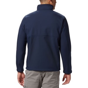 Wholesale Breathable Waterproof Warm Wear <b>Men</b> Adjustable Hem Navy Softshell <b>Jacket</b> OEM Outdoor <b>Jacket</b> Customized Color and logo - Product Image 4