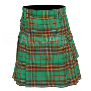 กระโปรงผ้าฝ้ายระบายอากาศมีกระเป๋าคาดเอวปรับได้สำหรับผู้ชายผ้าคอตตอนผสมดีไซน์ทันสมัยฉลากส่วนตัวได้ - Product Image 1